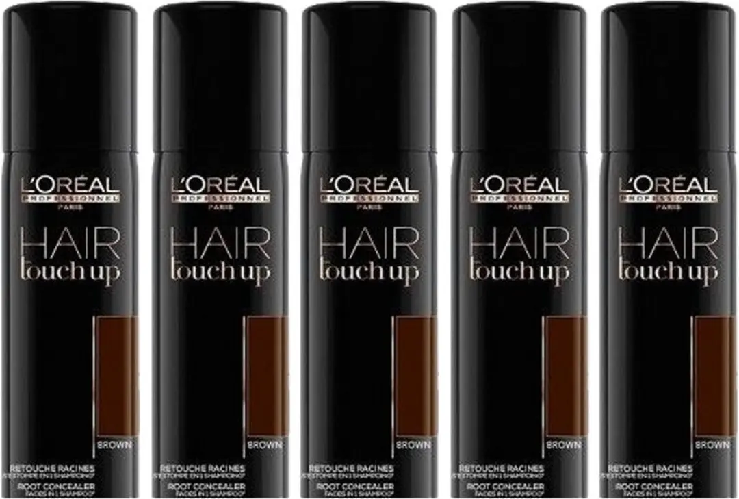 L'Oréal Professionnel Hair Touch Up Uitgroei Concealer Brown 75ml - 15 Stuks