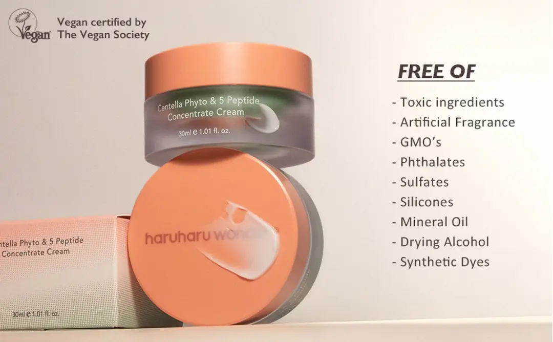 Haruharu Wonder Centella Phyto & 5 Peptide Concentrate Cream 30ml