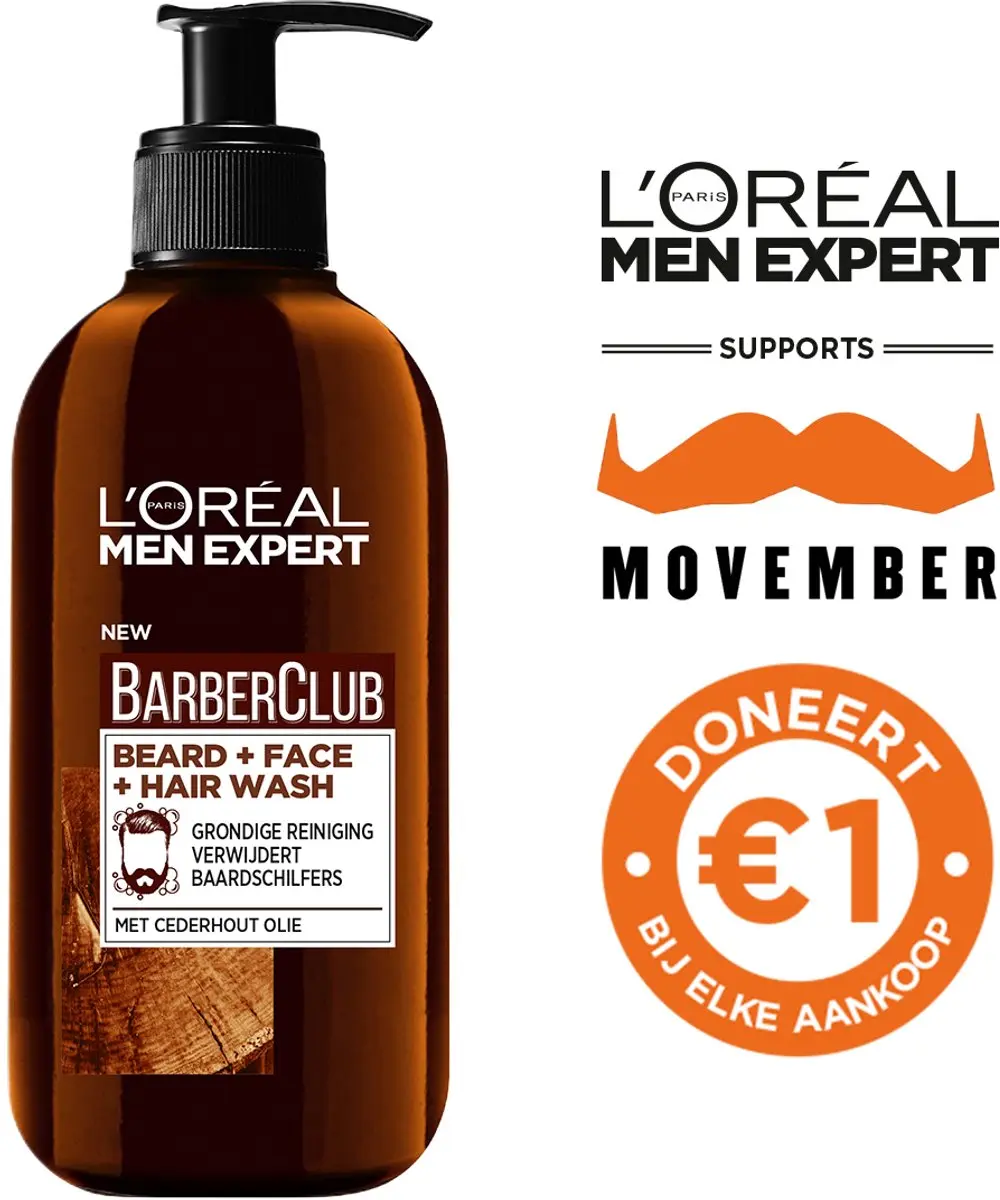 L'Oréal Paris X3 ME Barber Club Wash PB200 FR/NL - 600ml
