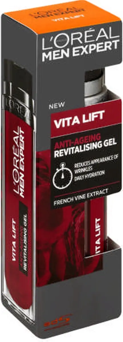 L'Oréal Men Expert Vita Lift Gel Flash Anti-Rides 50ml - 6 Stuks