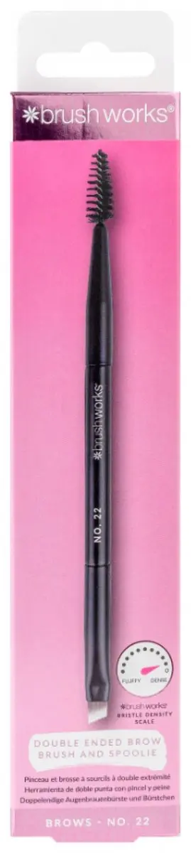 Brushworks Borstel en Wenkbrauwborstel N°22 - Zwart