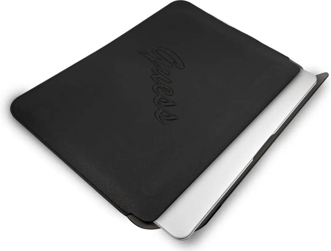 Guess Saffiano Vintage Laptoptas GUCS13PUSASBK - 13" - Zwart