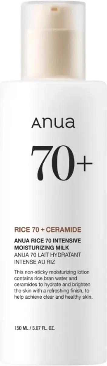 Anua Rice 70 Intensieve Hydraterende Melk 150ml