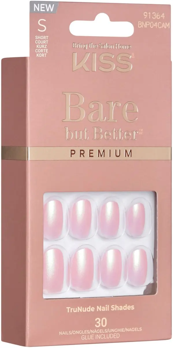 Kiss Bare But Better Kiss S Kunstnagels Roze Nude - 30 Stuks