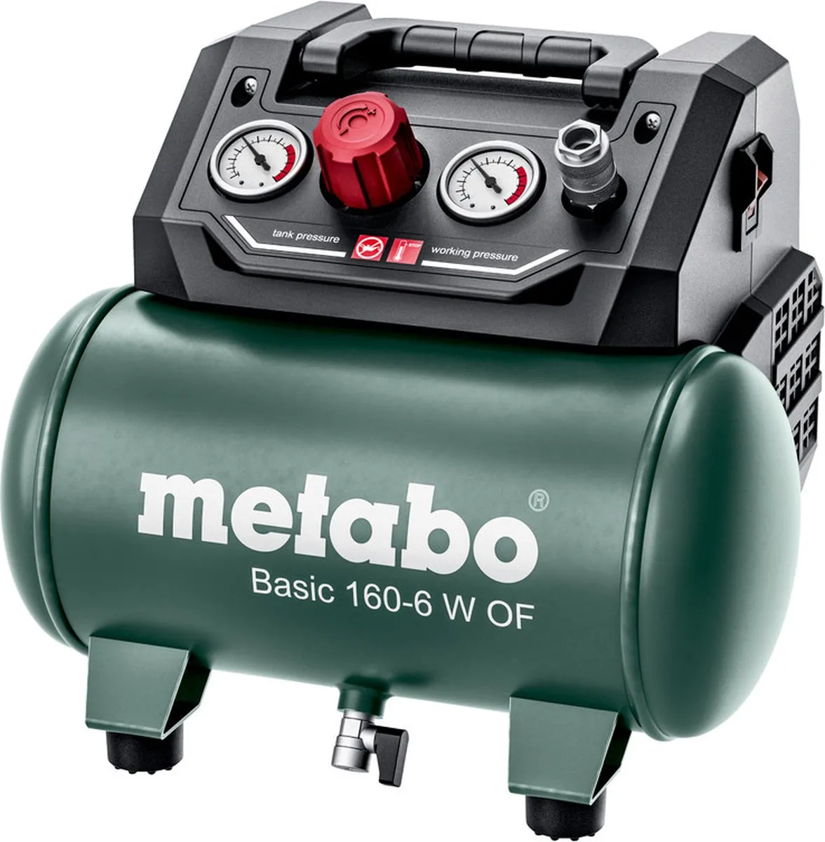 Metabo BASIC 160-6 W OF Compressor 900W - 6L - 160L/min