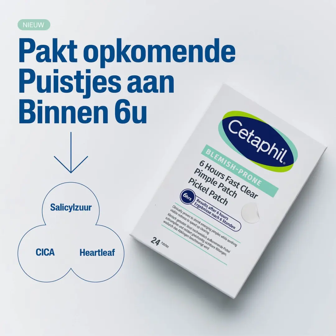 Cetaphil 6h Fast Clear Pimple Patches - 24 Stuks