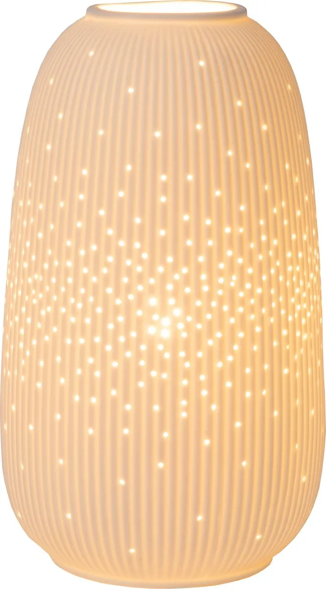 Lucide FLORES Tafellamp Ø14,1cm - 1xE14 - Wit