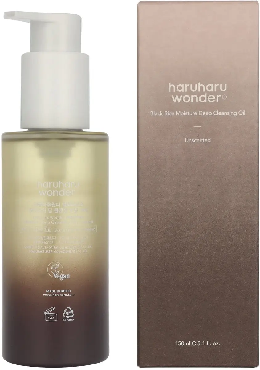 Haruharu Wonder Black Rice Moisture Deep Cleansing Oil 150ml - afbeelding 6 van 6