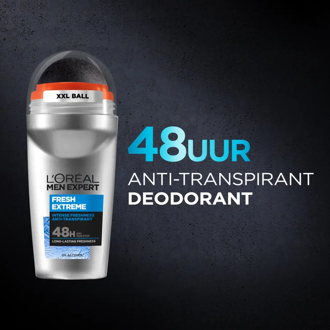 L'Oréal Paris Men Expert Fresh Extreme Deodorant Roller - 6x50ml