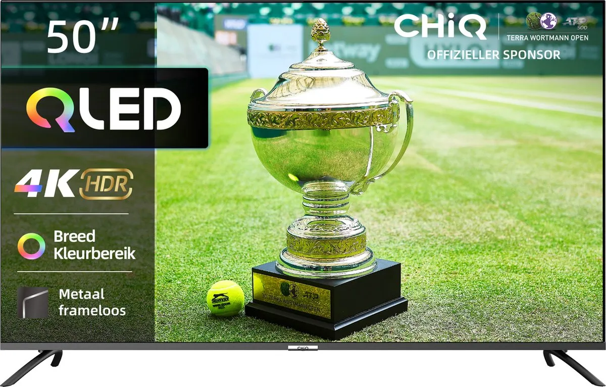 CHiQ U50QM8V Smart TV 50 Inch 4K QLED - Zwart