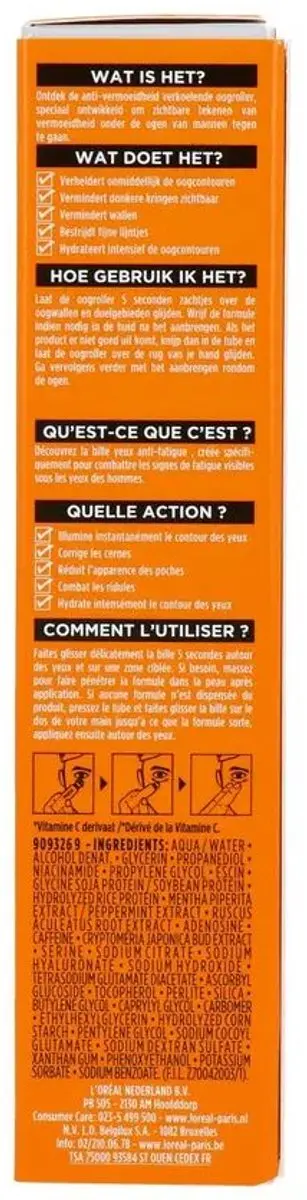 L'Oréal Paris Men Expert Hydra Energetic Oogcrème 10ml