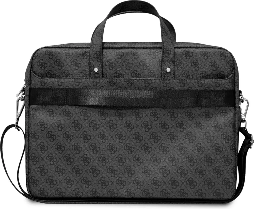 Guess 4G PU Triangle Logo Laptoptas 9119 - 16 inch - Zwart