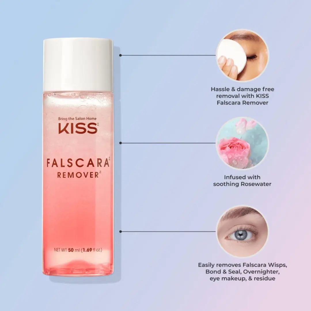 Kiss Falscara Remover 50ml - Rozenwater