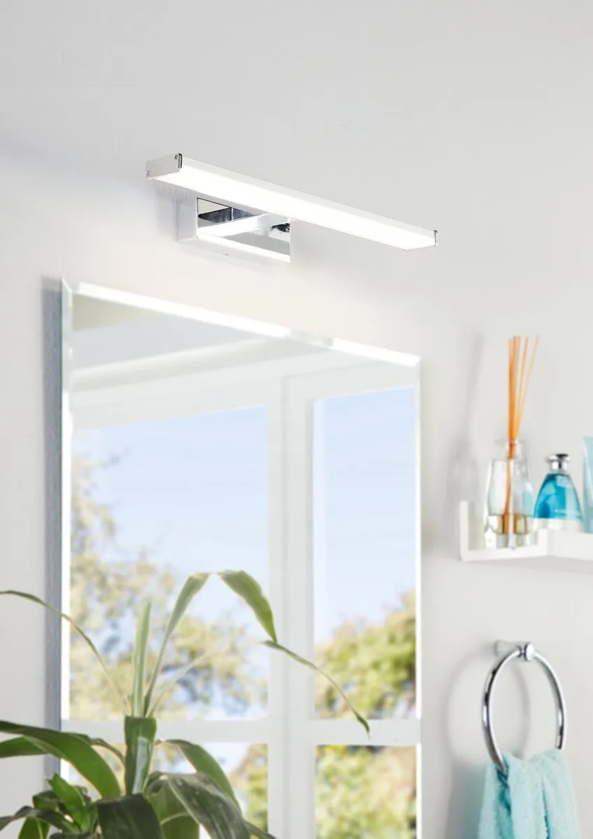 EGLO Galenzana-E Spiegellamp - Badkamer - LED - 40 cm - chroom/Wit