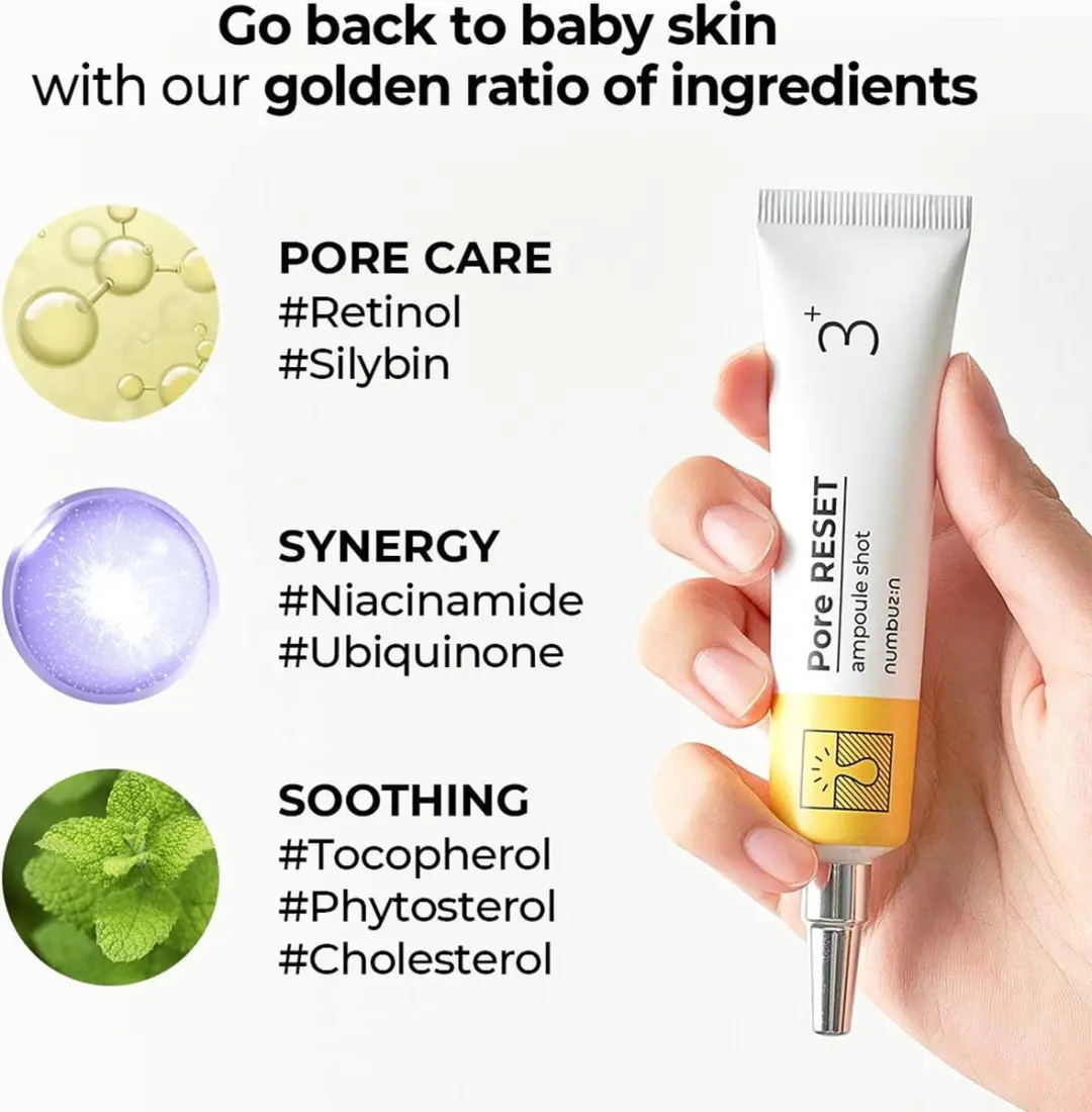 Numbuzin No.3 Pore Reset Ampoule Shot 20ml