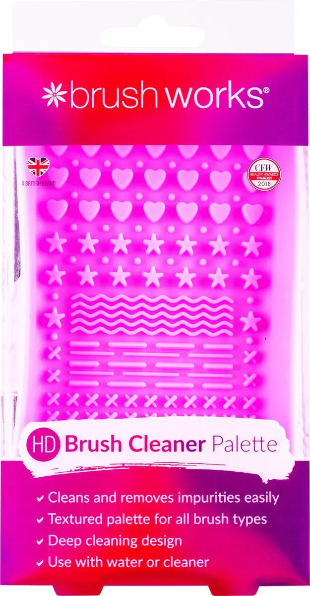 Brushworks Makeup Brush Cleaner Tray - Transparant