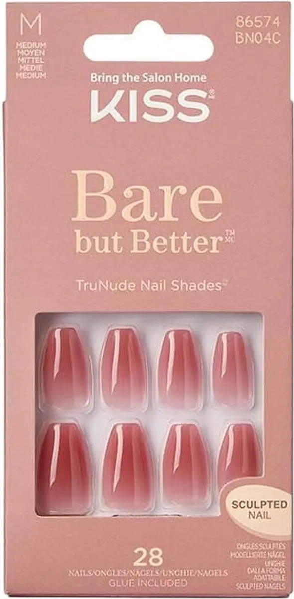 Kiss Plaknagels Bare But Better Nude Nude