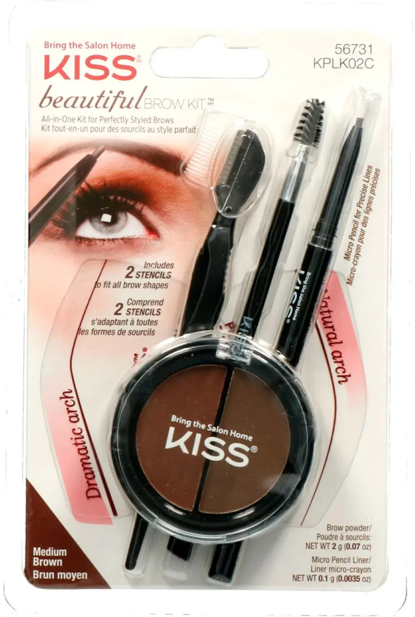 Kiss Beautiful Brow Kit - Veelkleurig - afbeelding 6 van 6