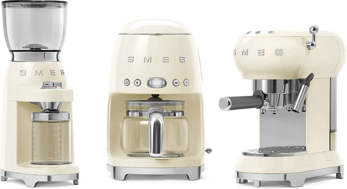 Smeg DCF02CREU Filterkoffiemachine 1.4L - 10 Kopjes - Crème - afbeelding 6 van 6