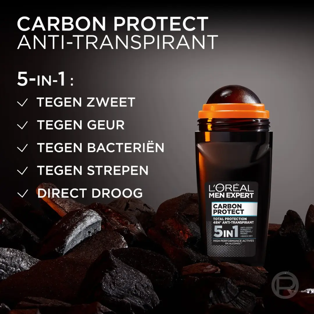 L'Oréal Men Expert Carbon Protect 5in1 Deodorant Roller 50ml