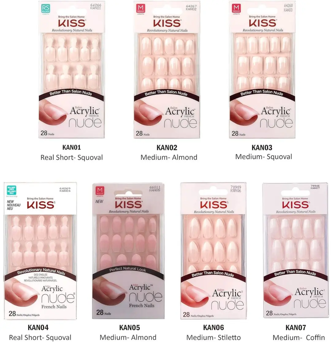 Kiss Graceful Acryl Plaknagels - 28 Stuks