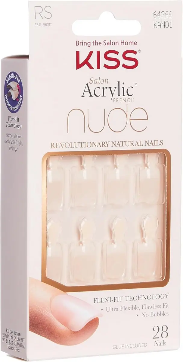 Kiss Acryl Plaknagels Nude - 28 Stuks - afbeelding 6 van 6