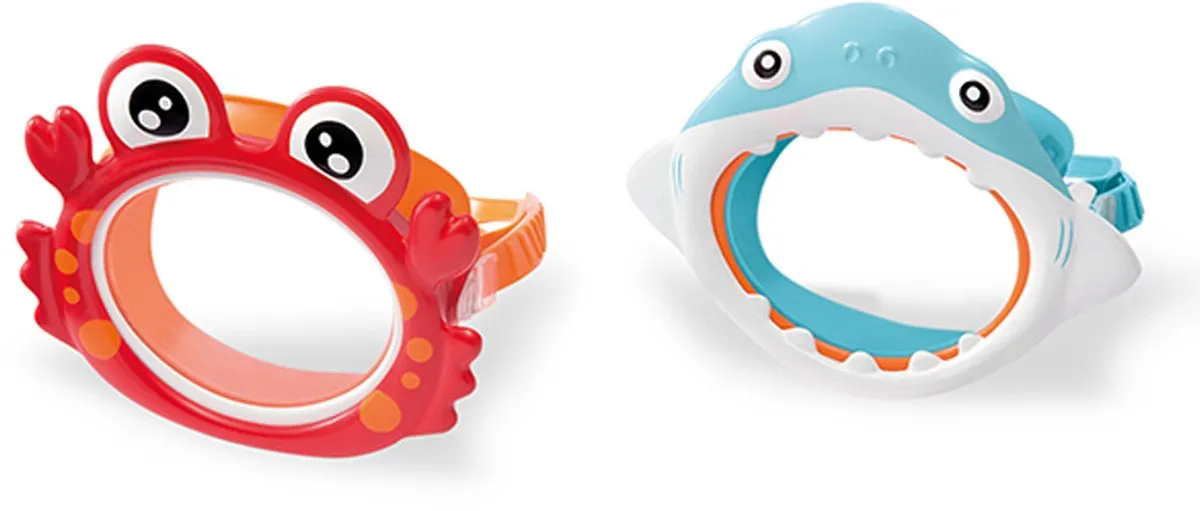 Intex Fun Masks 55915 - Ø22cm - Rood/Grijs