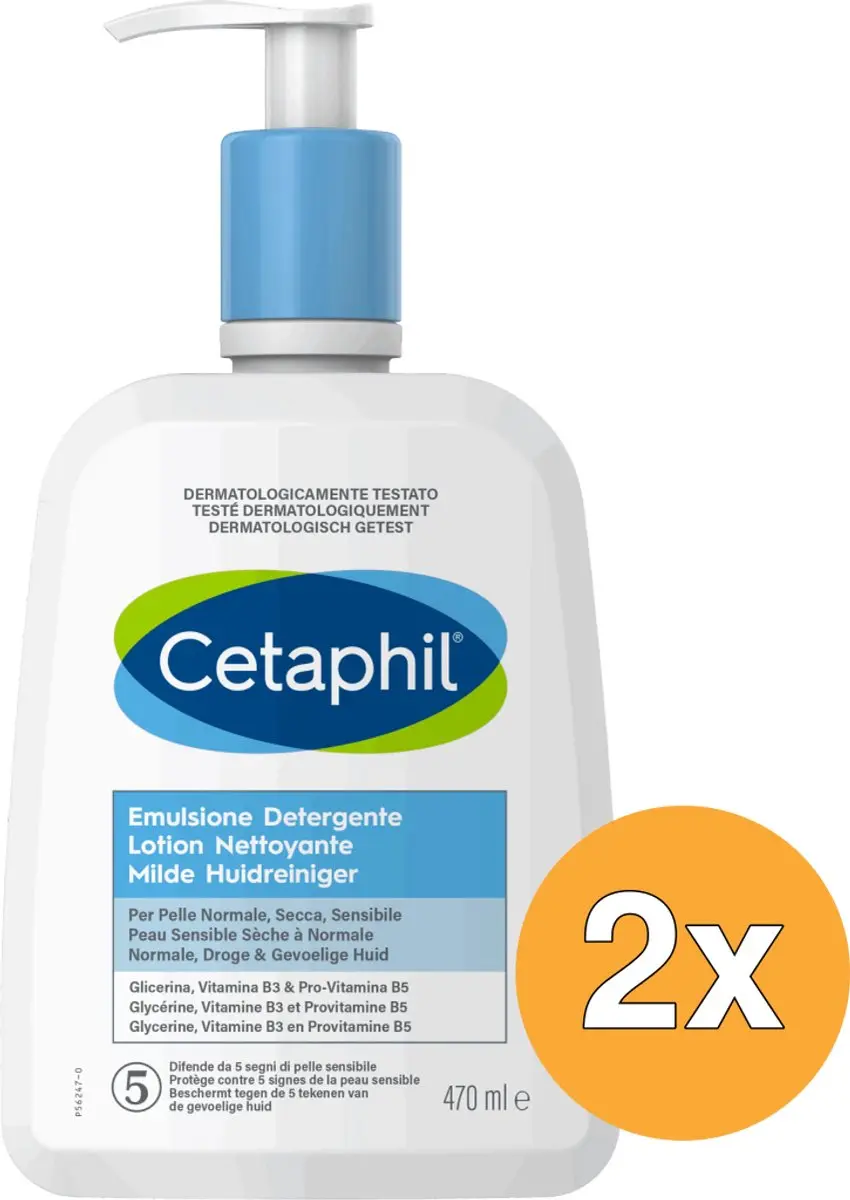 Cetaphil Milde Huidreiniger 2x470ml