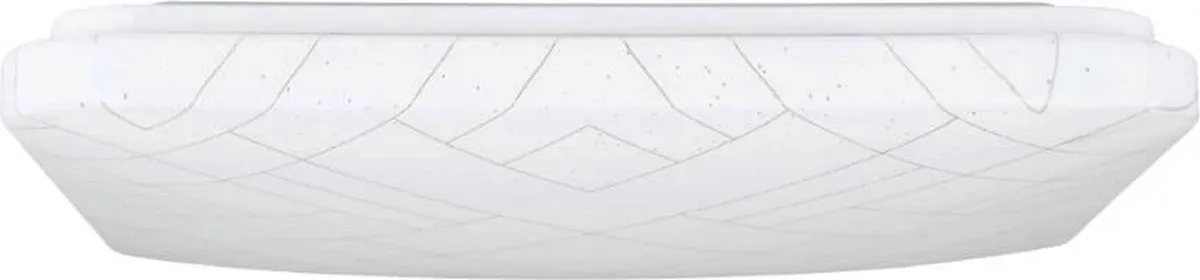 Eglo Rende Plafondlamp LED 38cm - Wit/Zilver - afbeelding 6 van 6