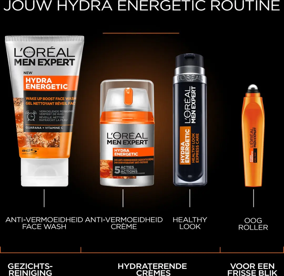 L'Oréal Paris Men Expert Hydra Energetic Reinigingsgel 100ml