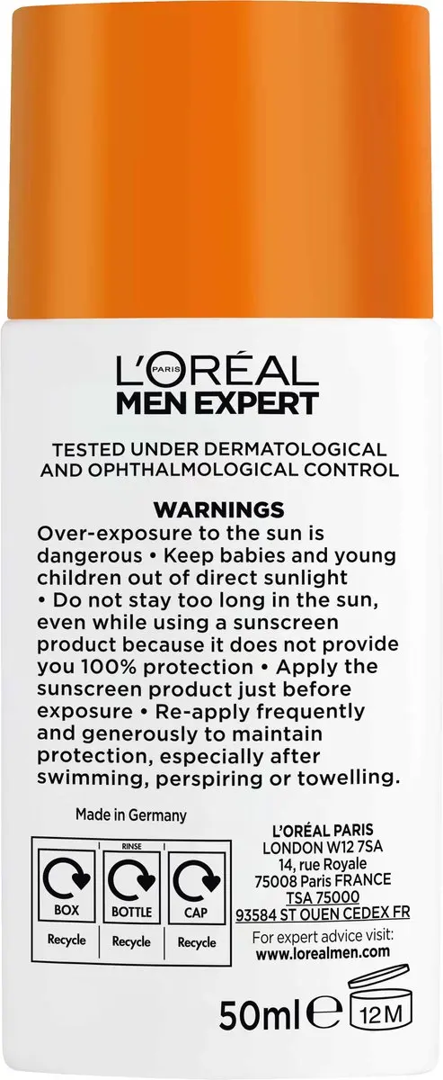 L'Oréal Paris Men Expert Hydra Energetic UV Fluid SPF50+ 50ml