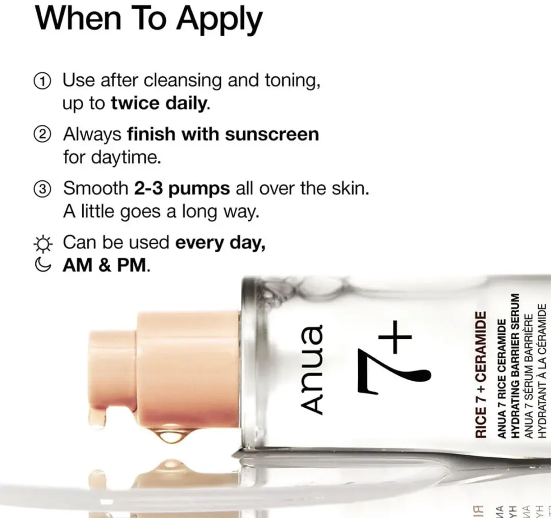 Anua Rice 7+ Ceramide Serum 50ml
