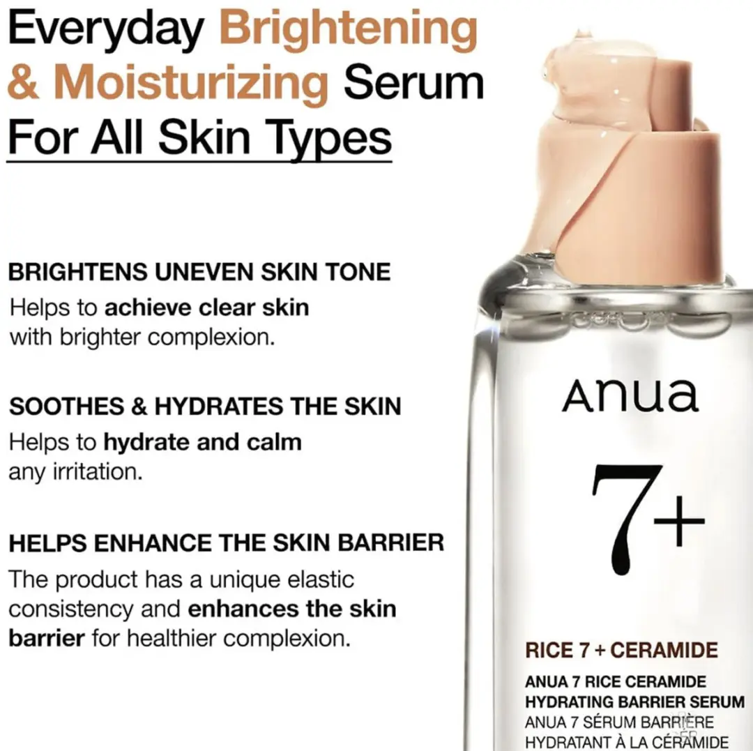 Anua Rice 7+ Ceramide Serum 50ml