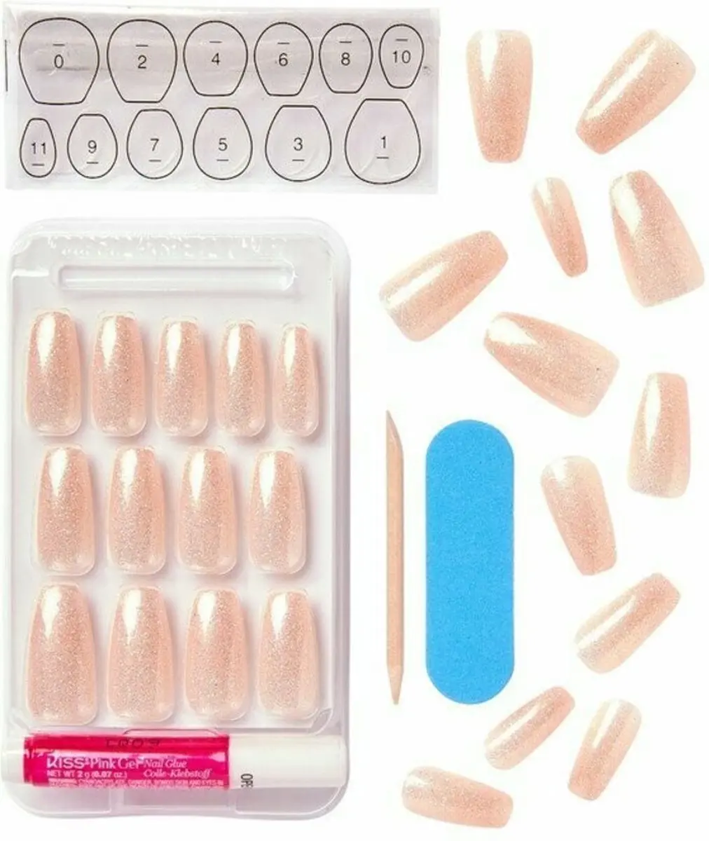 Kiss Gel Fantasy Nails Nepnagels Rock Candy - 28 Stuks - afbeelding 6 van 6