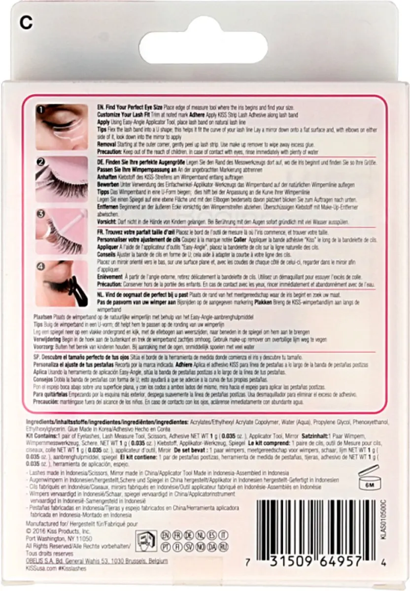 Kiss Wimpers True Beginners Kit Nep Wimpers