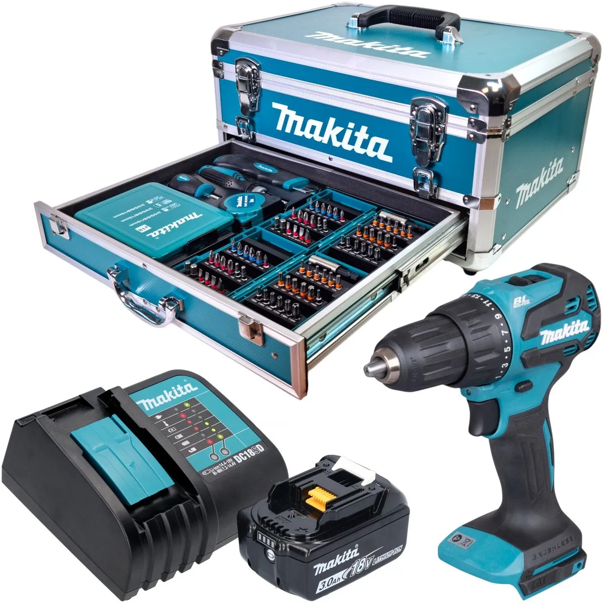 Makita DHP 490 Z Klopboormachine 18V - 65Nm Borstelloos - afbeelding 3 van 6