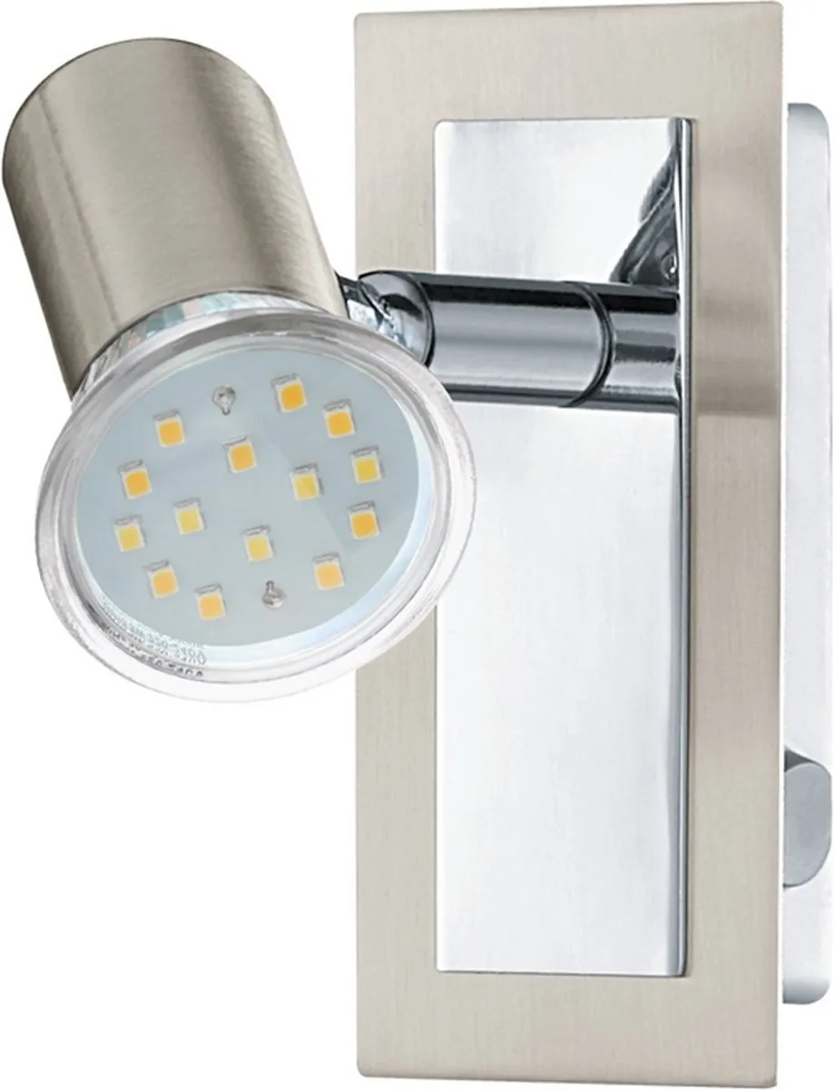 Eglo Rottelo Spot 1 Licht - 12cm - Nikkel-Mat/Chroom