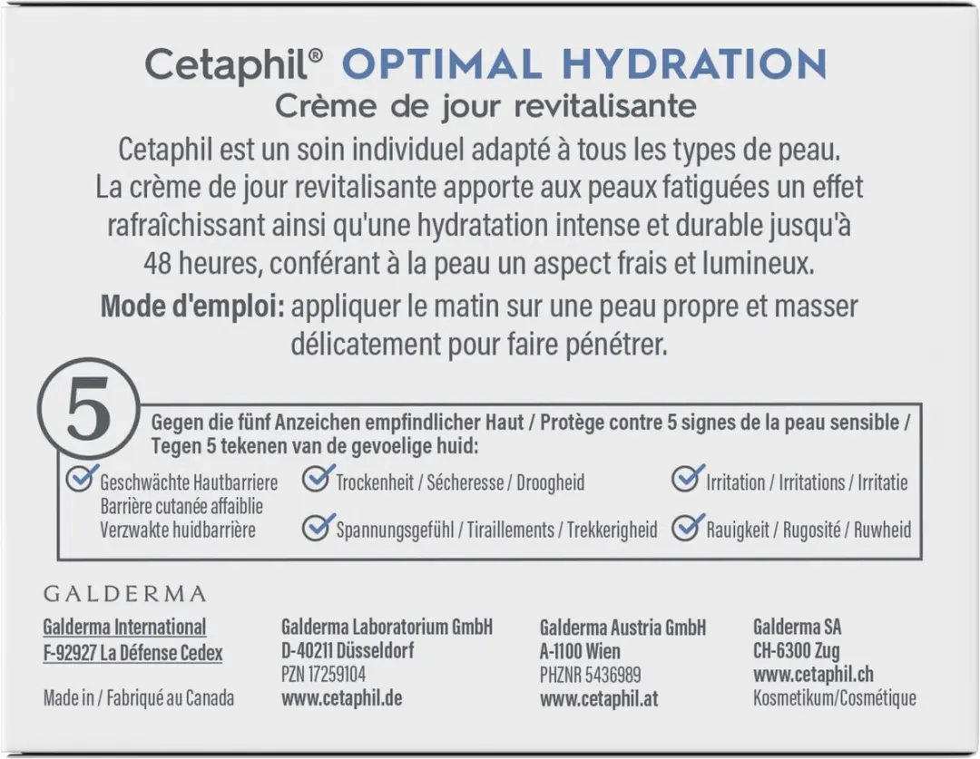 Cetaphil Optimal Hydration Dagcrème 48g