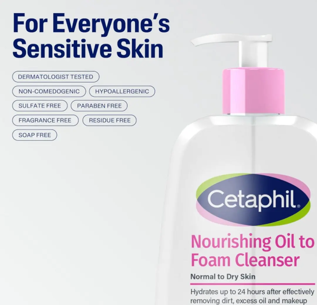 Cetaphil Nourishing Oil-to-Foam Gezichtsreiniger 237ml