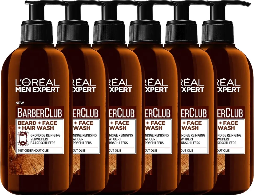 L'Oréal Paris Men Expert BarberClub Baardolie 6x200ml