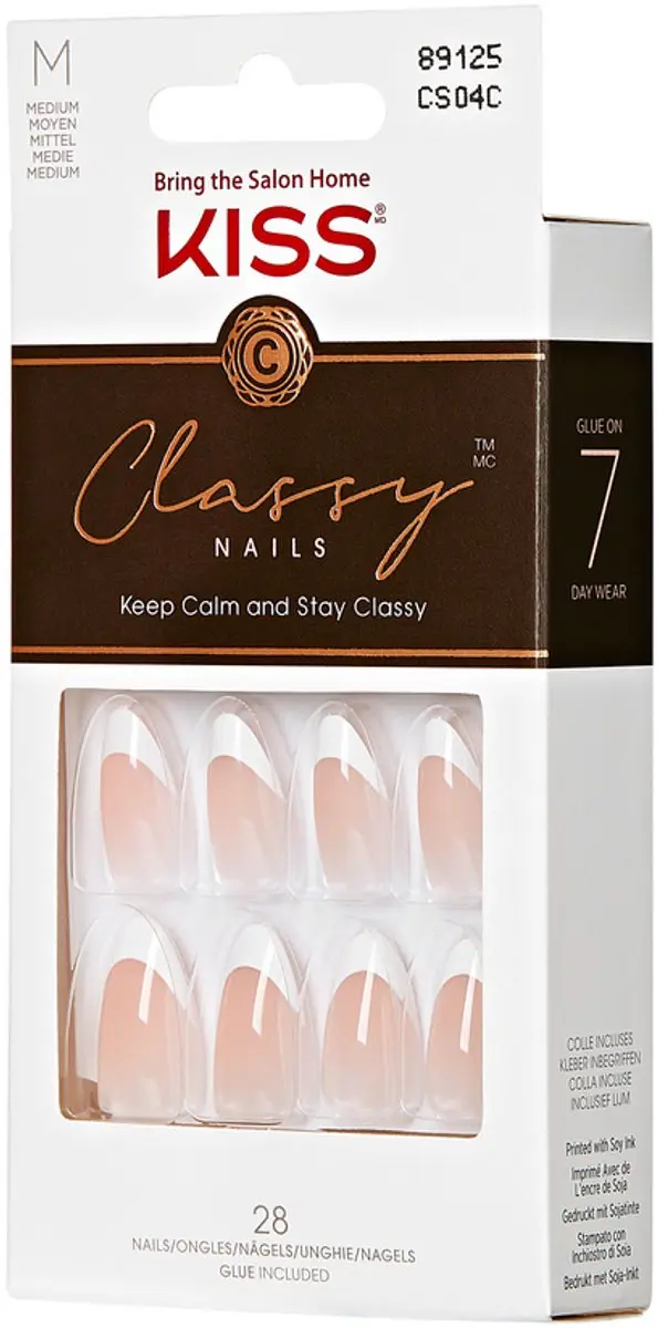 Kiss Classy M Kunstnagels 28 Stuks - Natuurlijk