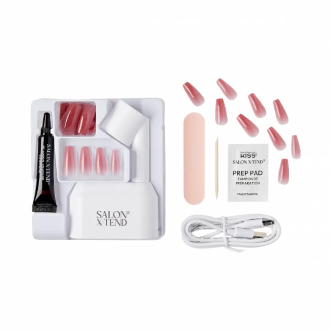 Kiss Salon X-Tend Gelnagel Starterset 30-delig - Tone Nude