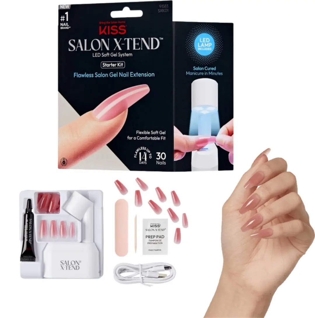 Kiss Salon X-Tend Gelnagel Starterset 30-delig