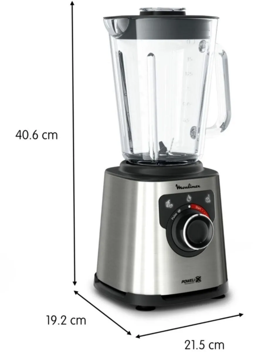 Moulinex LM871 Mixer 1200W - 1,5L - Grijs - afbeelding 6 van 6
