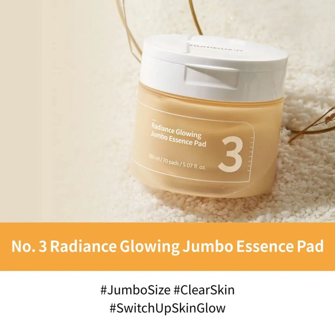 Numbuzin No.3 Radiance Glowing Jumbo Essence Pad 150ml
