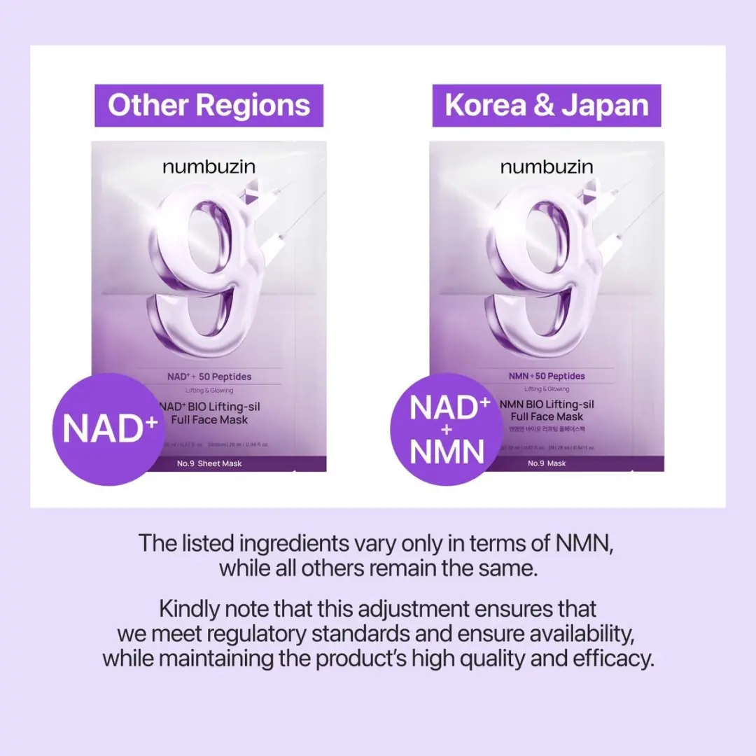 Numbuzin NAD+BIO Lifting-sil Sheet Mask 28ml