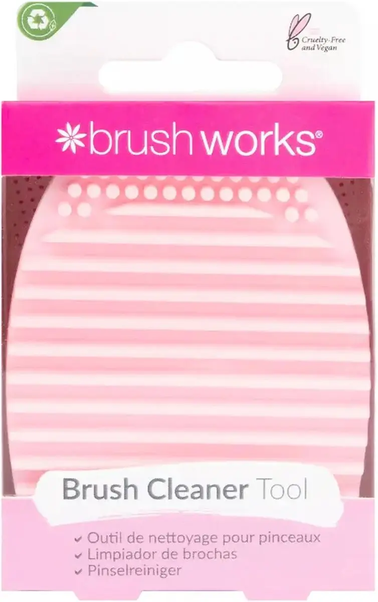 Brushworks Silicone Make-upborstelreiniger - Roze