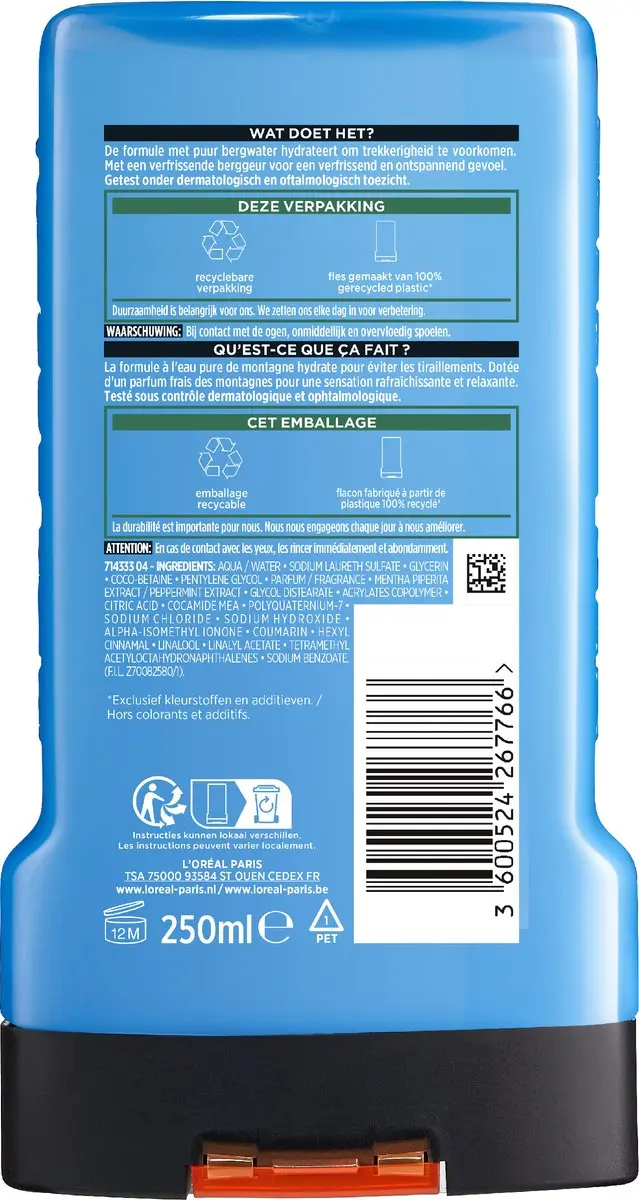 L'Oréal Paris Men Expert Hydra Power Douchegel - 1500ml (6x250ml)