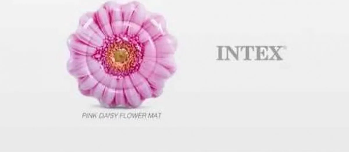 Intex Luchtbed Pink Daisy 142cm - afbeelding 2 van 6