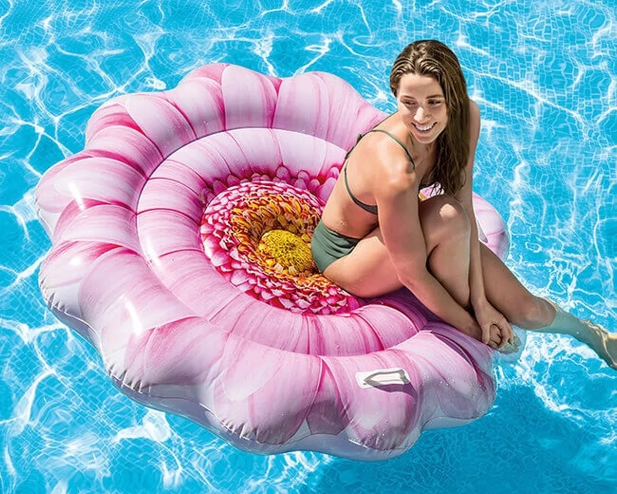 Intex Luchtbed Pink Daisy 142cm - afbeelding 3 van 6
